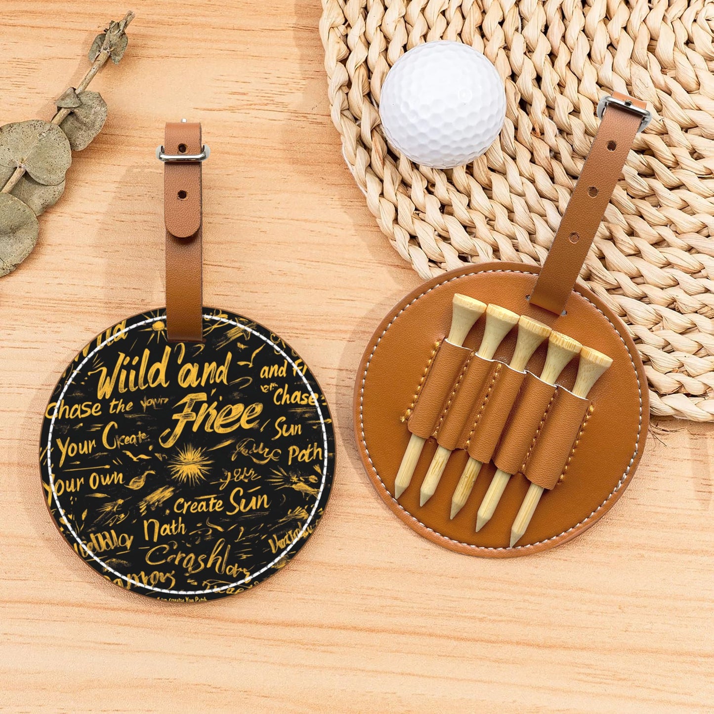Golf Tee Storage Pouch | Convenient Storage for 5 Golf Tees | Stylish and Durable | Perfect for Golf Course Use