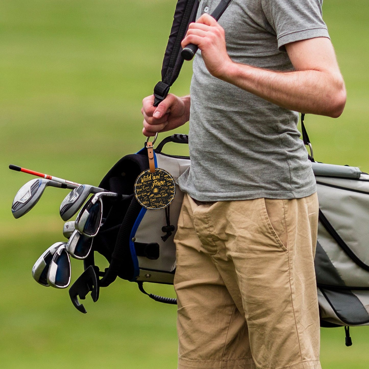 Golf Tee Storage Pouch | Convenient Storage for 5 Golf Tees | Stylish and Durable | Perfect for Golf Course Use