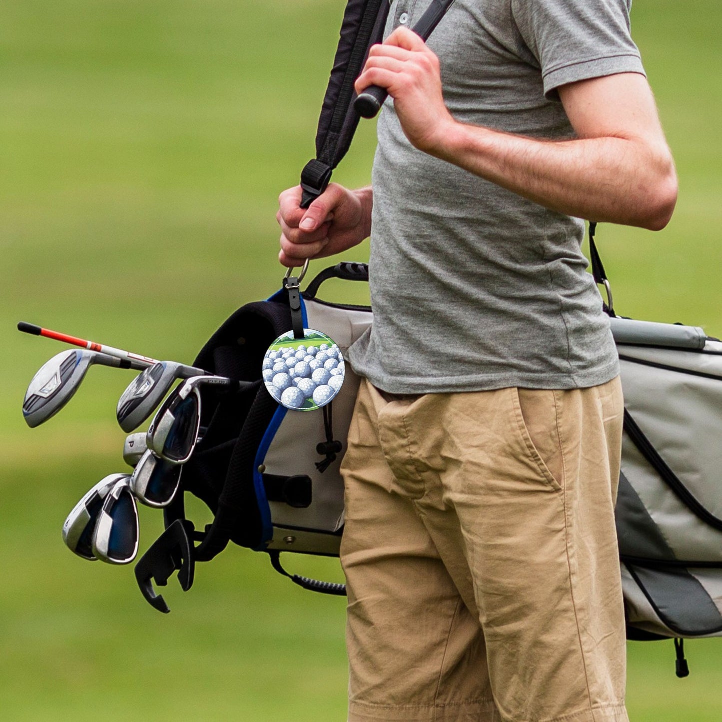 Golf Tee Storage Pouch - Compact Leather Design with Unique Patterns for Organizing Golf Tees